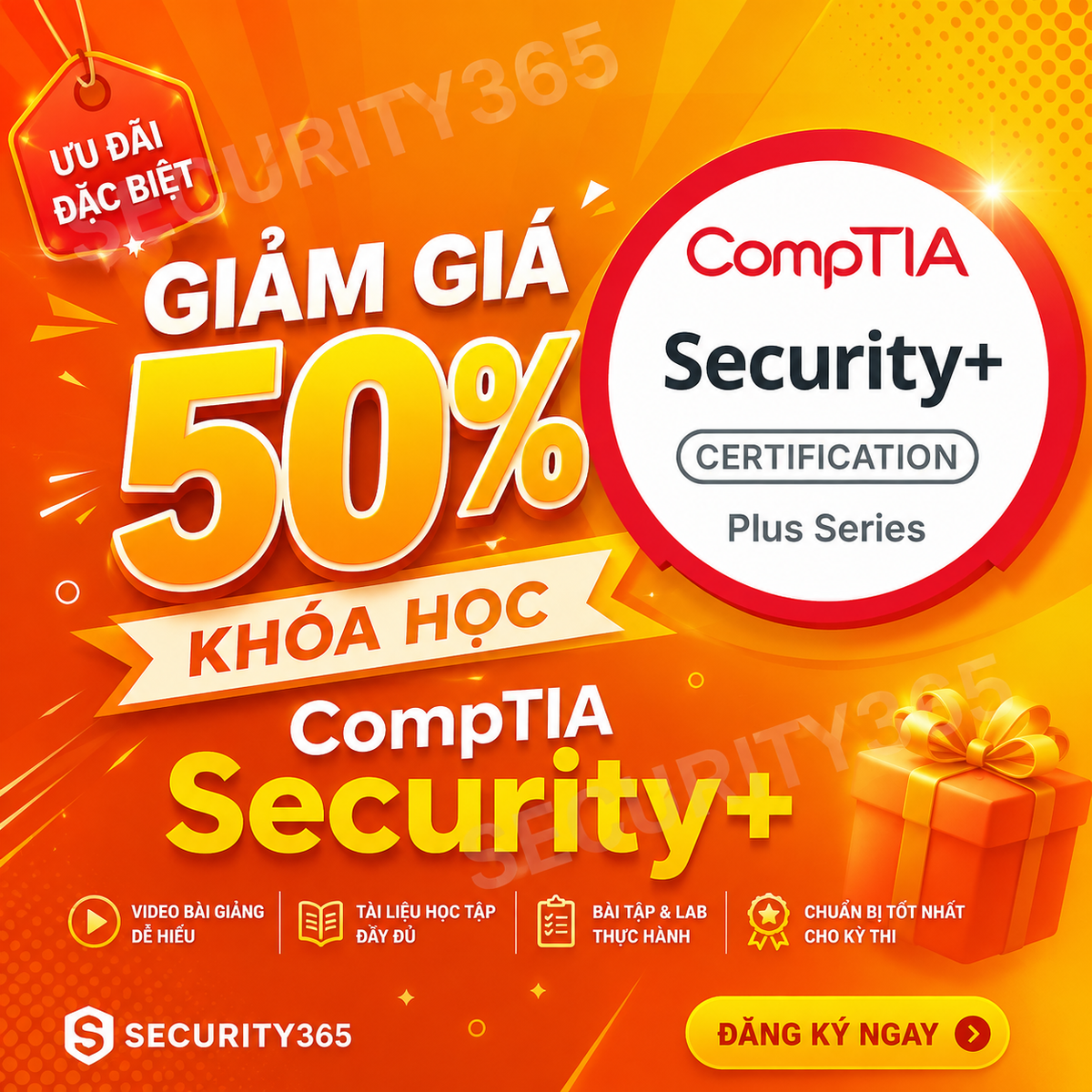 Chứng chỉ CompTIA Security+ (SY0-701): thi thế nào và học bằng tài liệu gì?